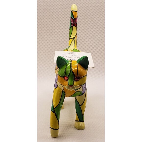 Limited Edition Tiffany Cat Butterfly Hamilton Collection Figure w/ Tag - Picture 11 of 13